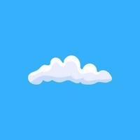 3d nubes plano vector icono ilustración