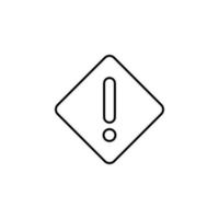 danger sign vector icon illustration