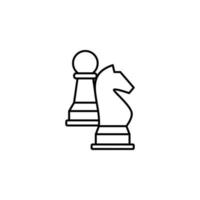 ajedrez cifras vector icono ilustración