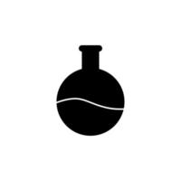 laboratory flask vector icon illustration