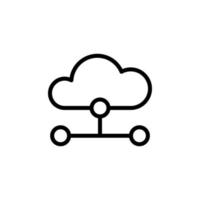 nube intercambiar vector icono ilustración