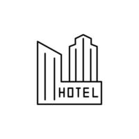 Skyscraper, buildings, travel vector icon illustration