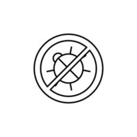off bug vector icon illustration