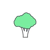 broccoli vector icon illustration