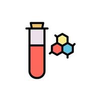 Flask, molecule vector icon illustration