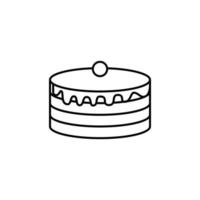 cake vector icon illustration