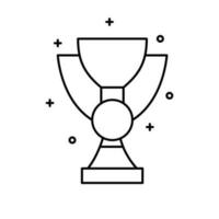 Award, champion, cup vector icon illustration