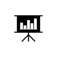 financial presentation vector icon illustration