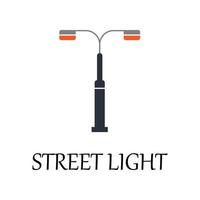 colored street light vector icon illustration