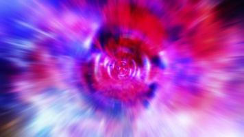 Loop orange red cloud hyperspace tunnel abstract background video