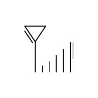 Signal, networking vector icon illustration