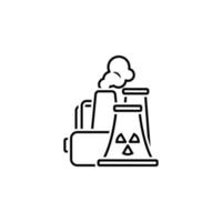 radioactive, energy, nuclear vector icon illustration