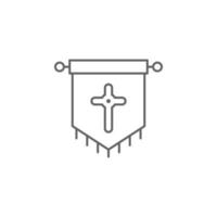 Medieval, banner vector icon illustration