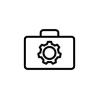 a suitcase with a mechanism vector icon illustration
