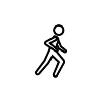 running man vector icon illustration