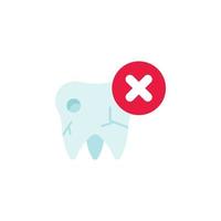 Dentistry, dentist, doctor, hospital, remove teeth tooth color vector icon illustration