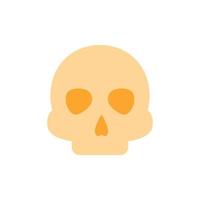 Skull head vector icon illustration