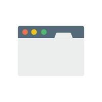 Browser, web site, interface vector icon illustration