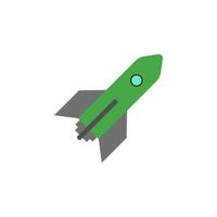 rocket colored vector icon illustration