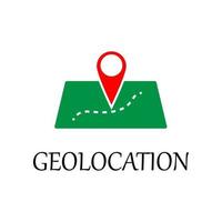 colored geo location vector icon illustration