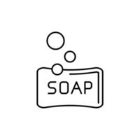 Soap, bubble vector icon illustration