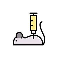 Mouse, injection vector icon illustration