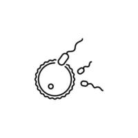 Fertilization vector icon illustration