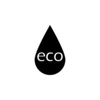 eco drop vector icon illustration