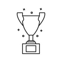 Award, cup, champion vector icon illustration