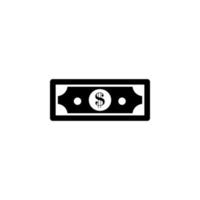 dollar bill vector icon illustration