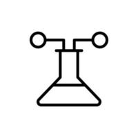 Flask, molecule vector icon illustration