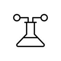 Flask, molecule vector icon illustration