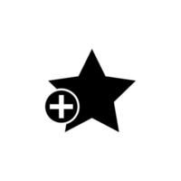 plus star vector icon illustration