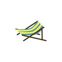 beach table flat vector icon illustration