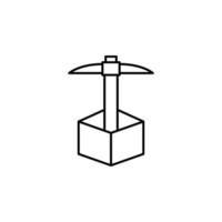 mining, block chain vector icon illustration
