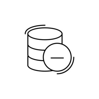 base de datos, perdido, redes vector icono ilustración