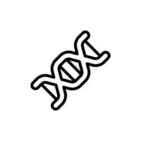 DNA, chemistry vector icon illustration