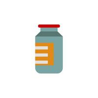 bank with spices colored vector icon illustration