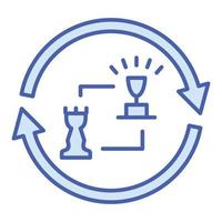 continuous icon editable vector