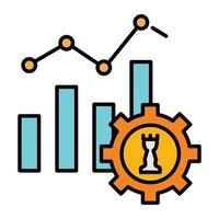 statistics icon editable vector