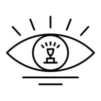 vision icon editable vector