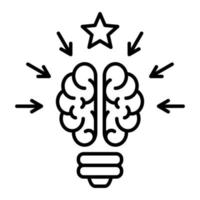 brainstorm icon editable vector