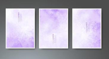 Set of creative hand painted abstract watercolor background. Design for your cover, date, postcard, banner, logo. vector