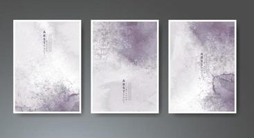 Set of creative hand painted abstract watercolor background. Design for your cover, date, postcard, banner, logo. vector