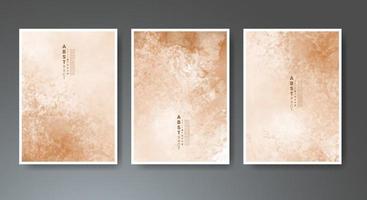 Set of creative hand painted abstract watercolor background. Design for your cover, date, postcard, banner, logo. vector