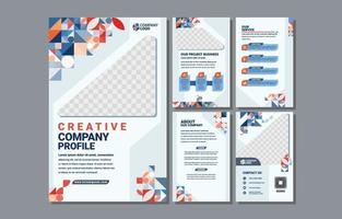 Creative Company Profile Template vector