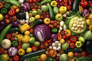 Banner from vegetables. . photo