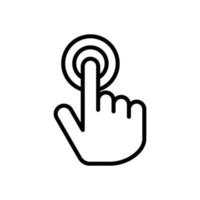 touch icon design vector template