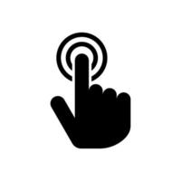 touch icon design vector template