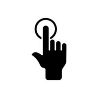 touch icon design vector template